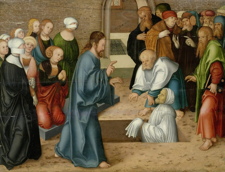 De opstanding van Lazarus - Lucas Cranach de Oudere