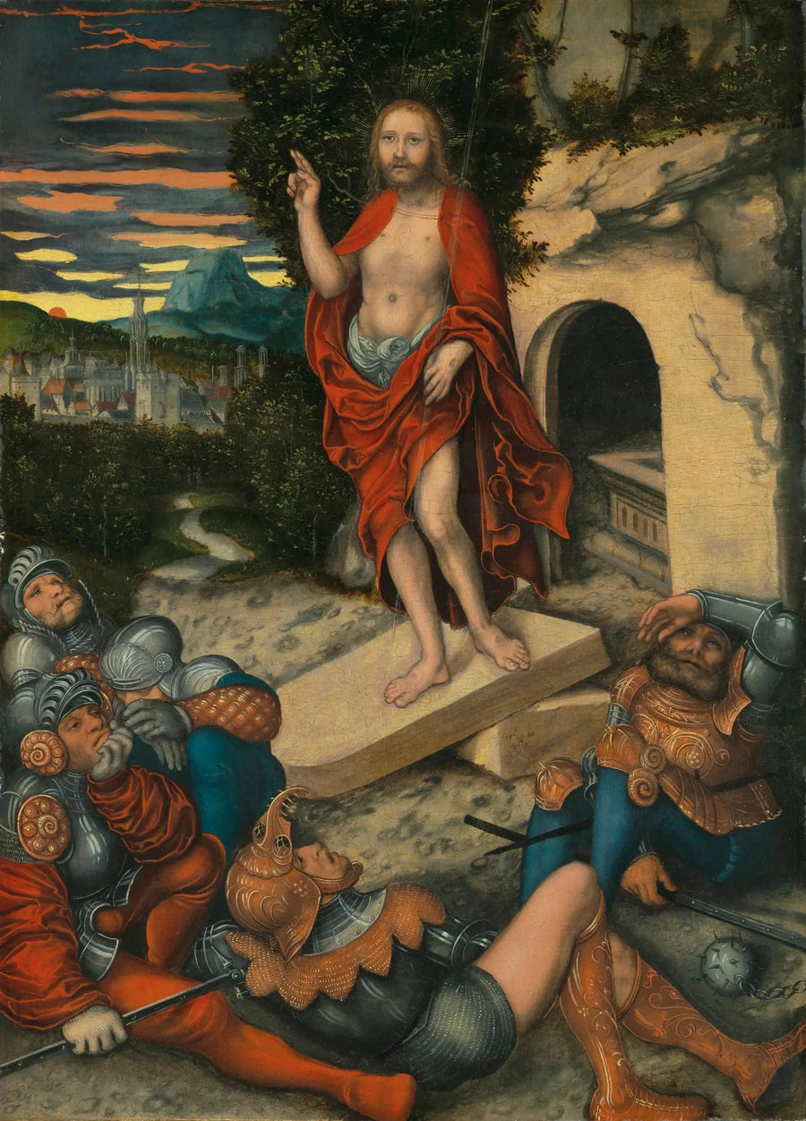 De opstanding van Christus - Lucas Cranach de Oudere