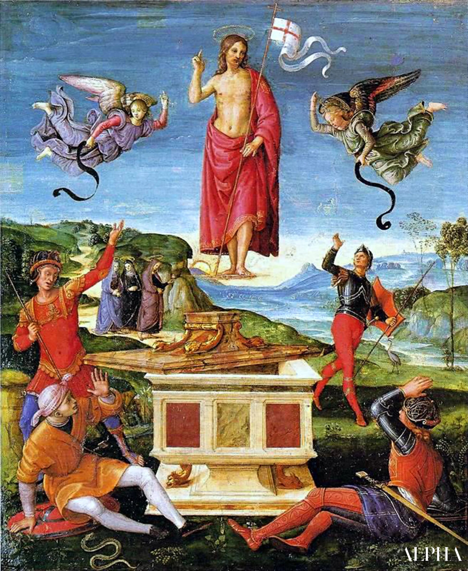 De Opstanding van Christus - Raphael (schilder) - Reproducties van schilderijen en hoogwaardige schilderijen