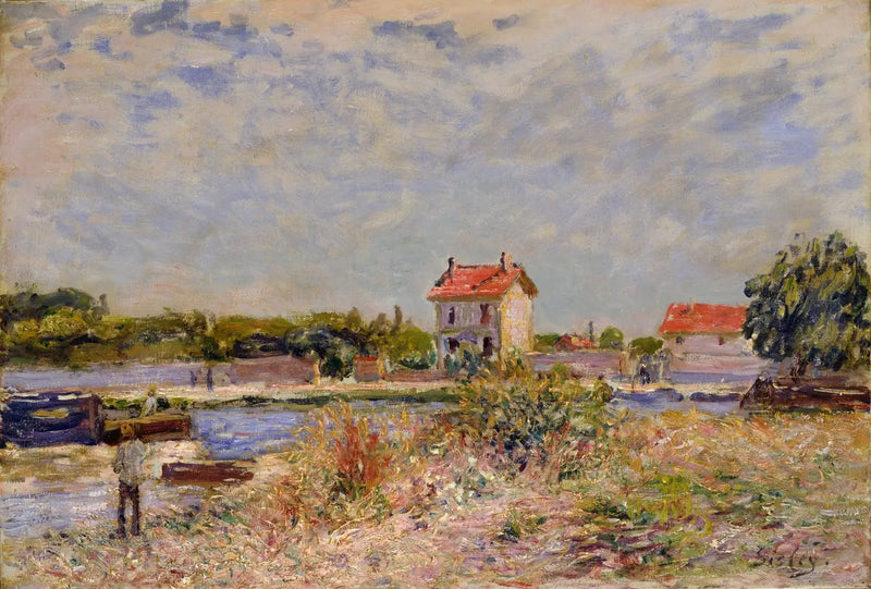 De rivier Loing bij Saint-Mammes - Alfred Sisley