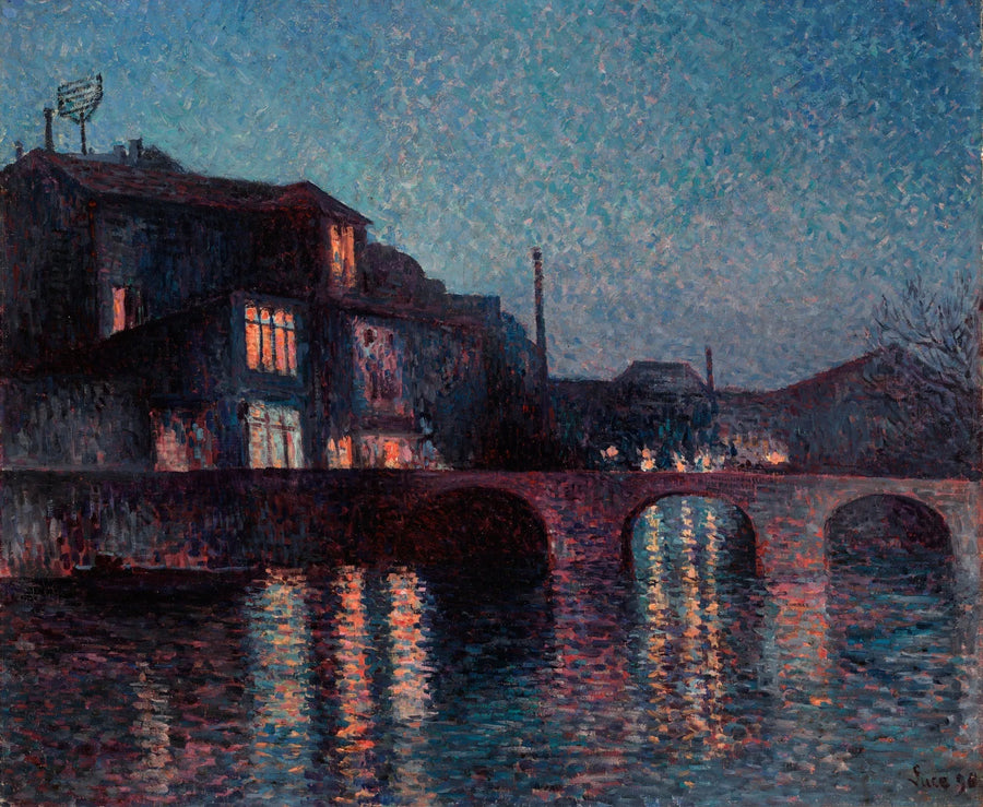 De rivier de Sambre in Charleroi - Maximilien Luce