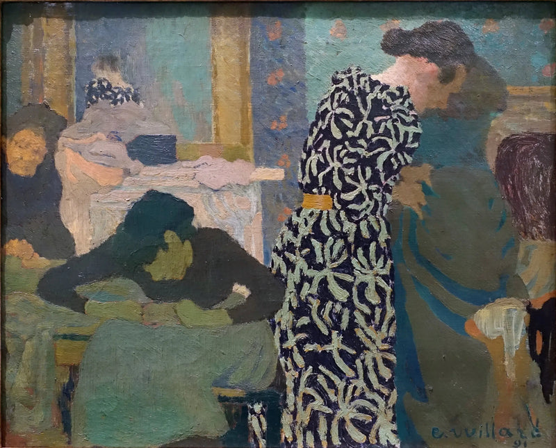 De bloemenjurk - Édouard Vuillard