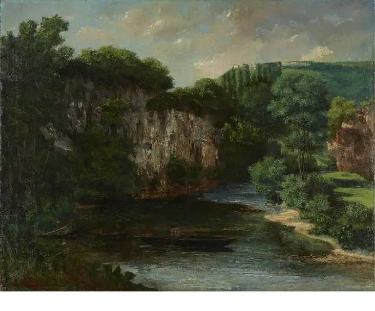 La roche Oraguay, vallei van Maisières, Doubs - Gustave Courbet