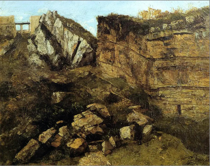 La Roche Pourrie - Gustave Courbet