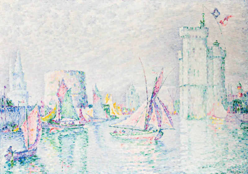 La Rochelle, uitgang van de haven - Paul Signac