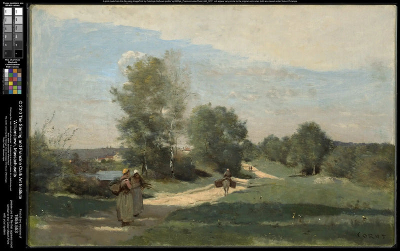 De weg aan de waterkant - Jean-Baptiste Camille Corot