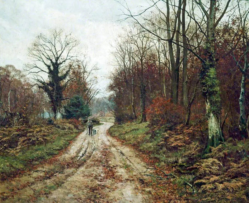 De herfstweg (Mitcham Woods, Surrey) - Edward Wilkins Waite

Source:
La route d'automne (Mitcham Woods, Surrey) - Edward Wilkins Waite