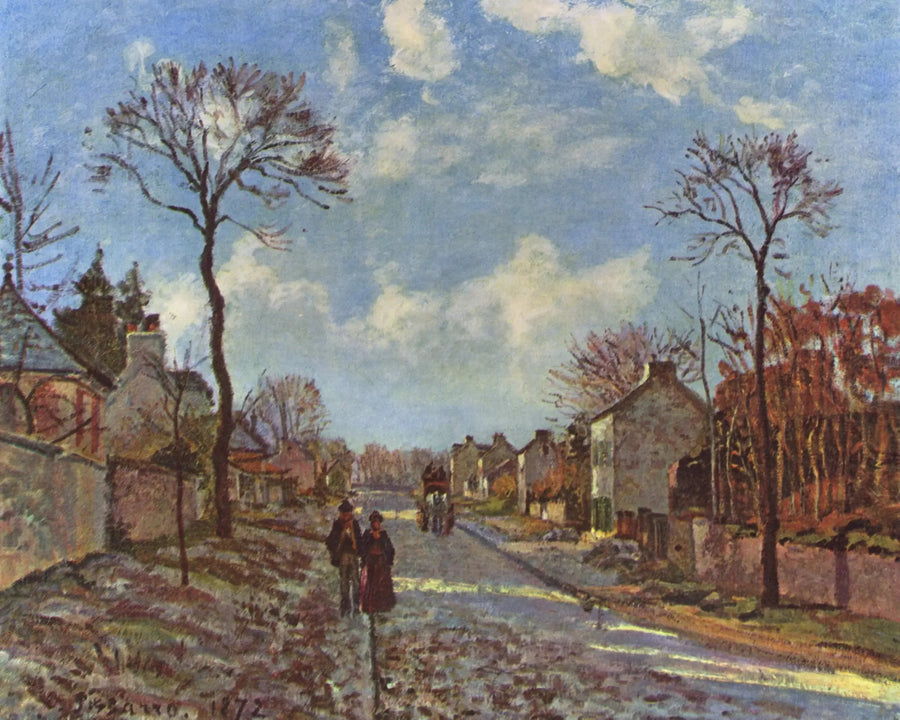 De Weg naar Louveciennes - Camille Pissarro