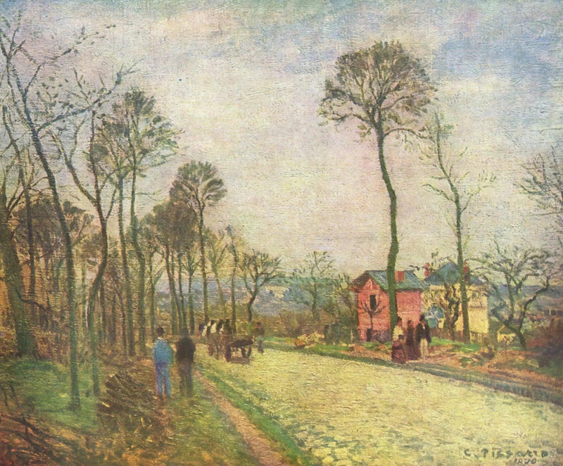 De Weg naar Louveciennes - Camille Pissarro