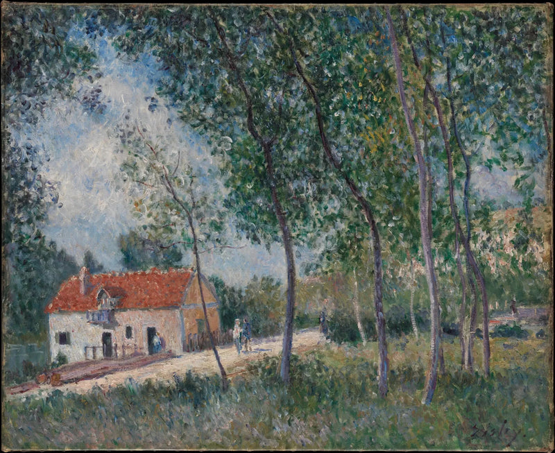 De weg van Moret naar Saint-Mammès - Alfred Sisley