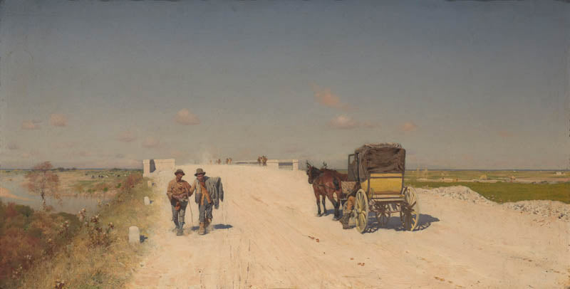 De weg van Napels naar Brindisi - Giuseppe De Nittis