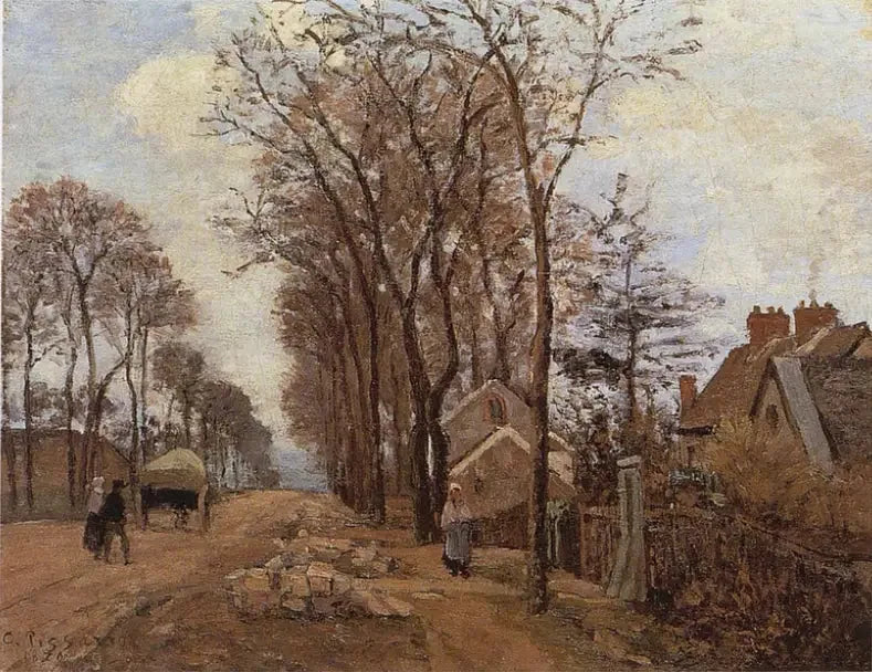 De weg van Saint-Germain naar Louveciennes - Camille Pissarro