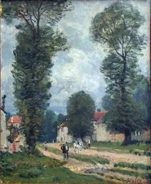 La Route de Versailles - Alfred Sisley image 1 reproduction artisanale de tableau