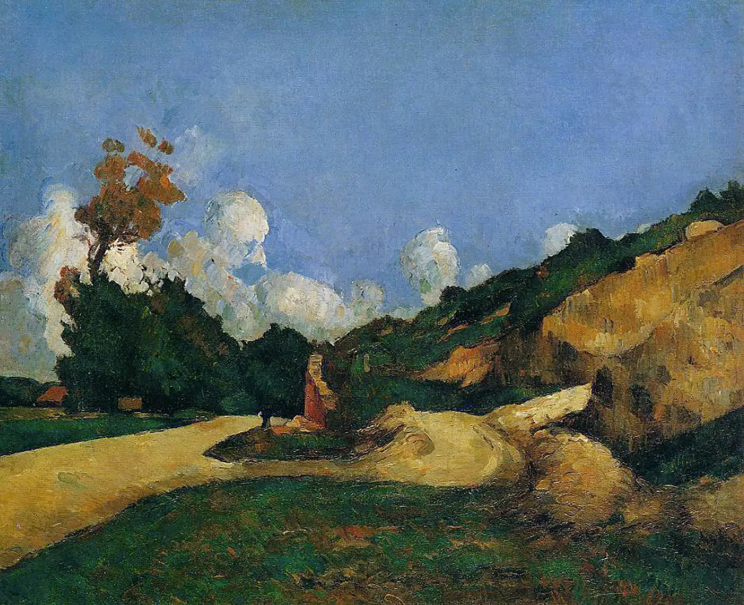 Reproduction du tableau « La route - Paul Cézanne » par Alpha Reproduction en peinture à l’huile