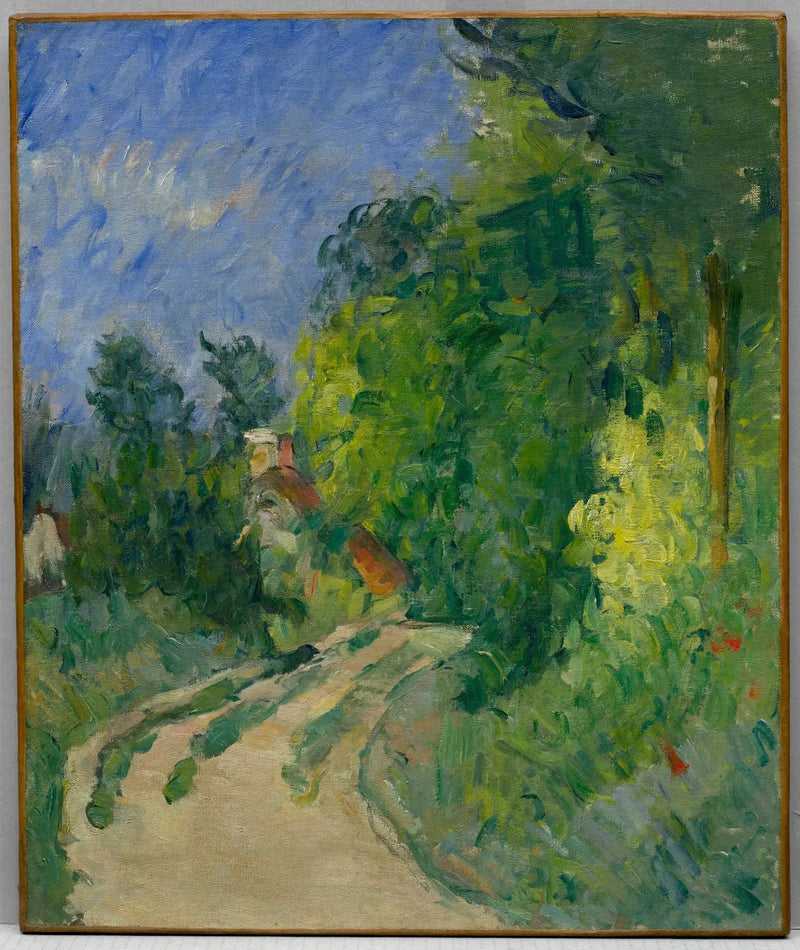 De Weg die door het Onderhout draait - Paul Cézanne