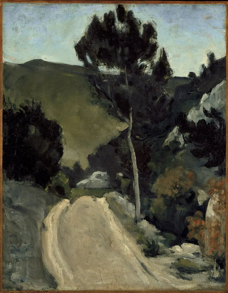 De draaiweg in Provence - Paul Cézanne