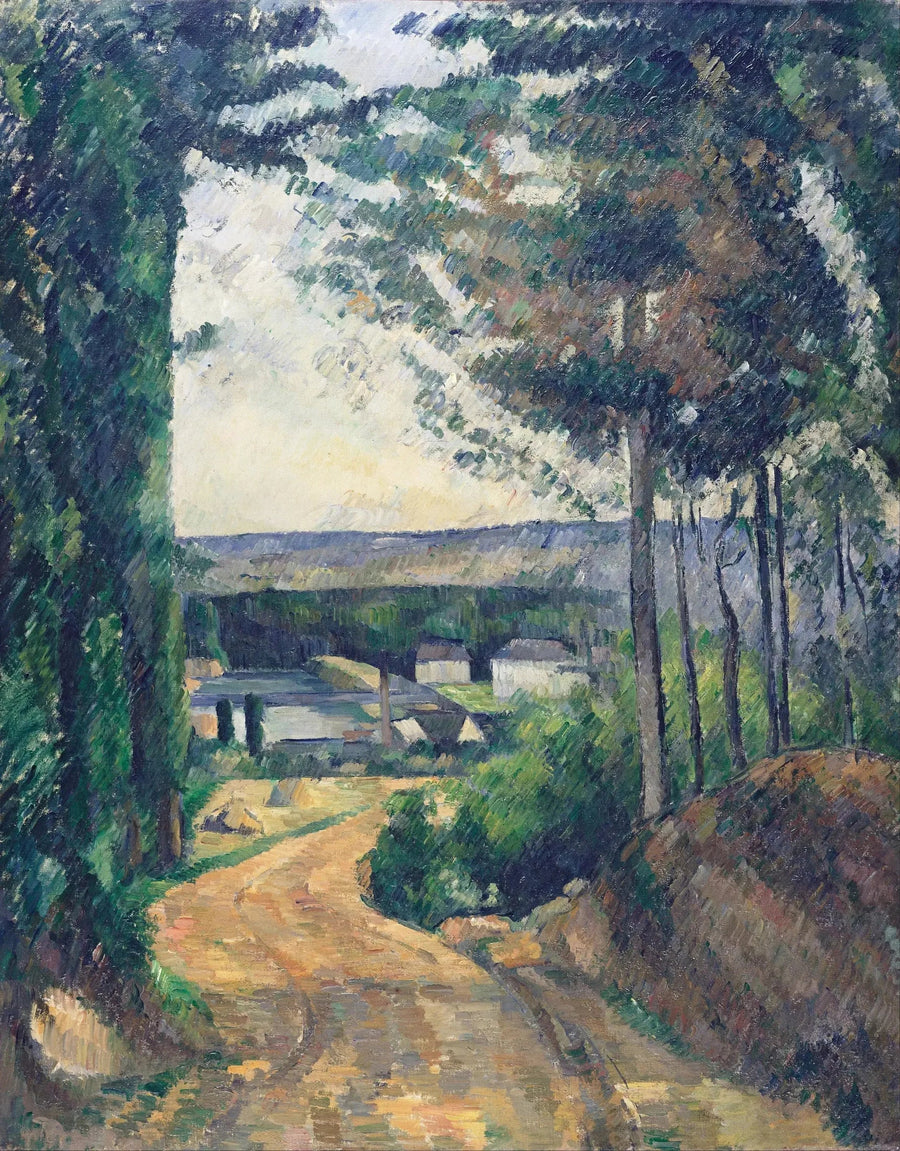 De weg naar de vijver - Paul Cézanne