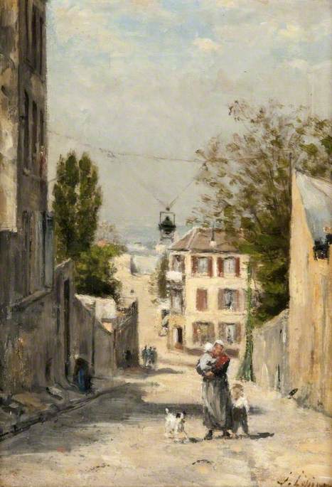 De straat van Norvins, Montmartre - Stanislas Lépine