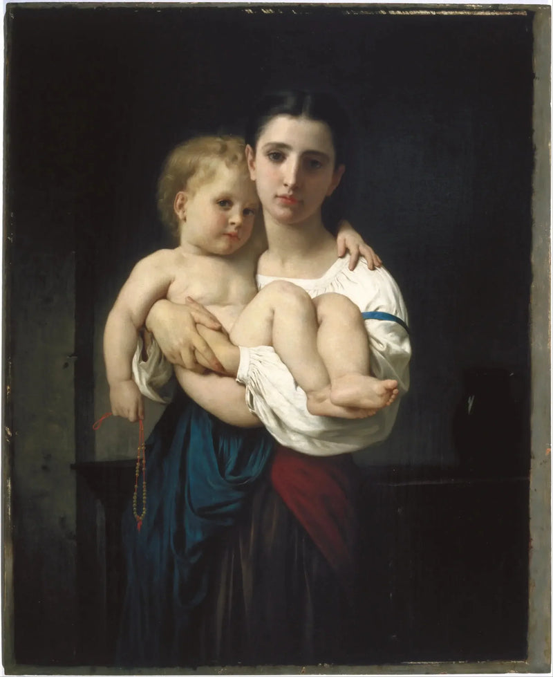 De oudere zus, reductie (De oudere zus, reductie) - Bouguereau