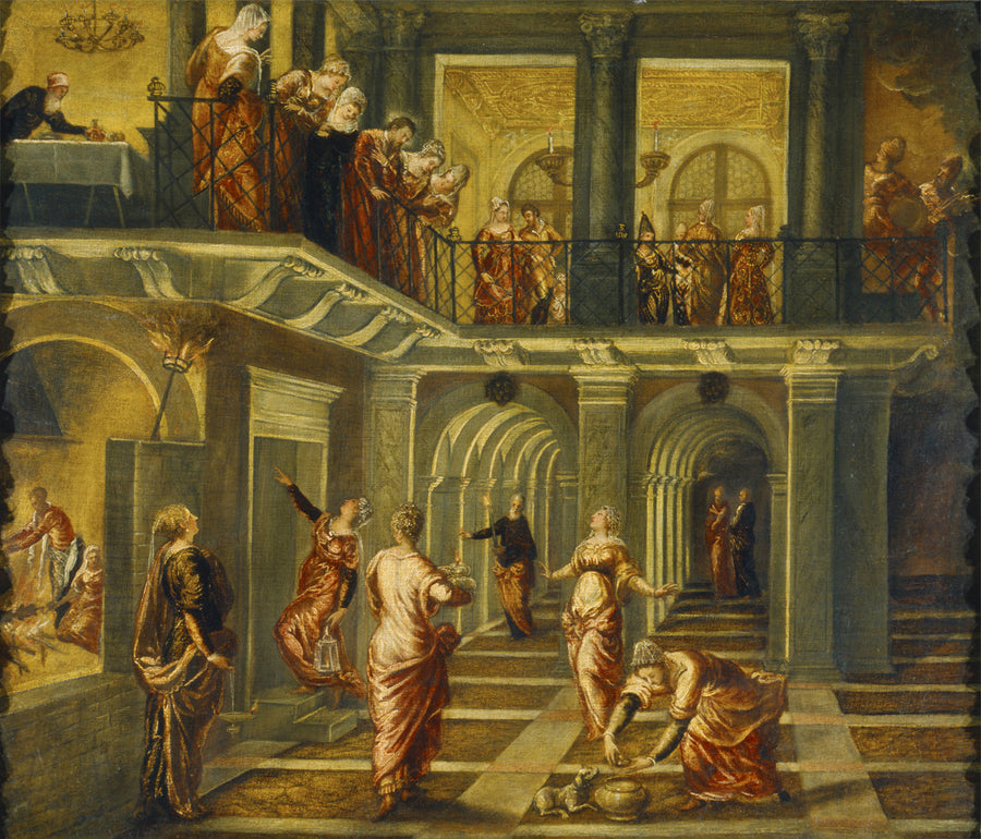 De wijze en de dwaze Maagden - Jacopo Tintoretto