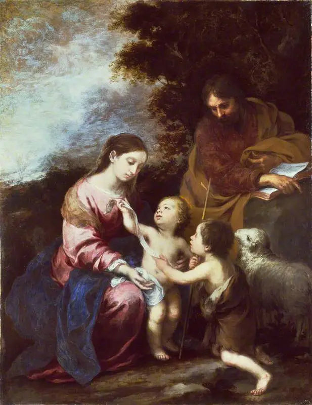 De Heilige Familie met de doopkind - Bartolomé Esteban Murillo

Source:
La Sainte Famille avec l'enfant Baptiste - Bartolomé Esteban Murillo