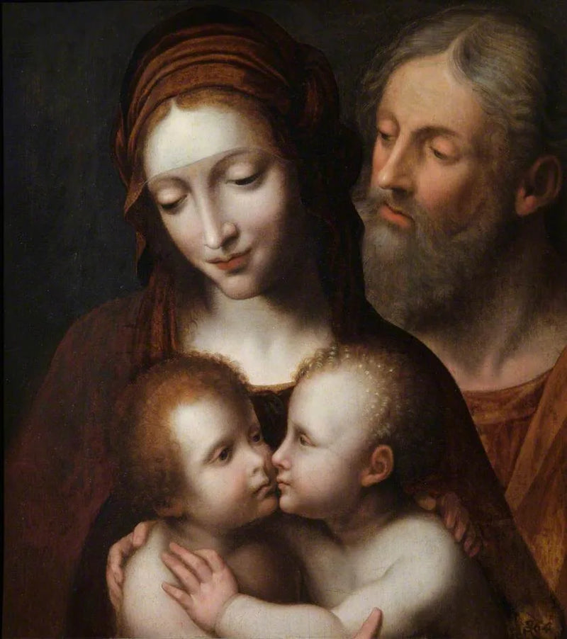 De Heilige Familie met het Kindje Johannes - Bernardino Luini