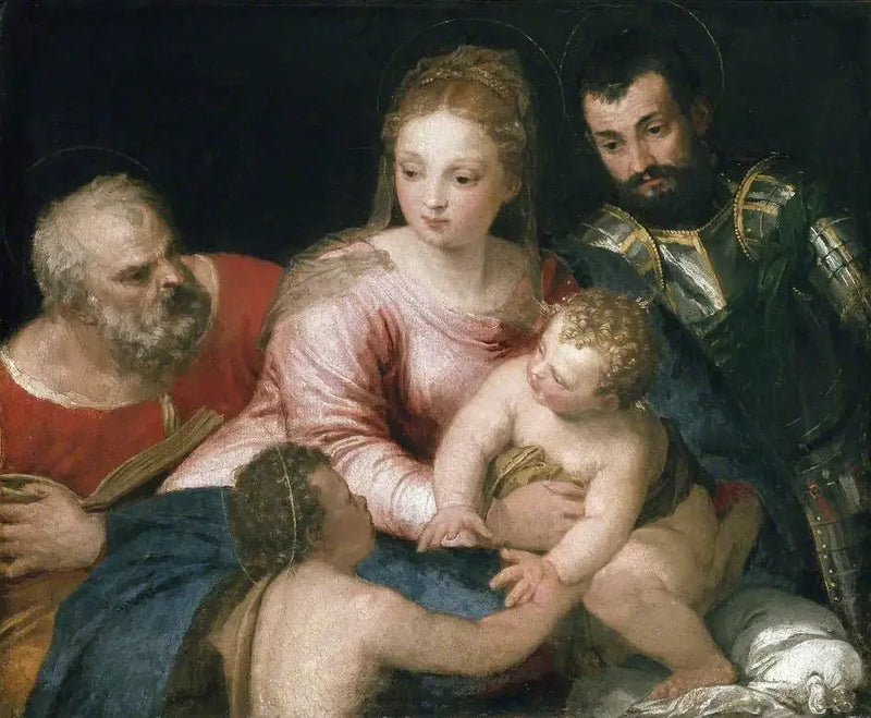 De Heilige Familie met de jonge Sint-Jan de Doper en Sint-Joris - Paul Véronèse

Source:
La Sainte Famille avec le jeune saint Jean-Baptiste et saint Georges - Paul Véronèse