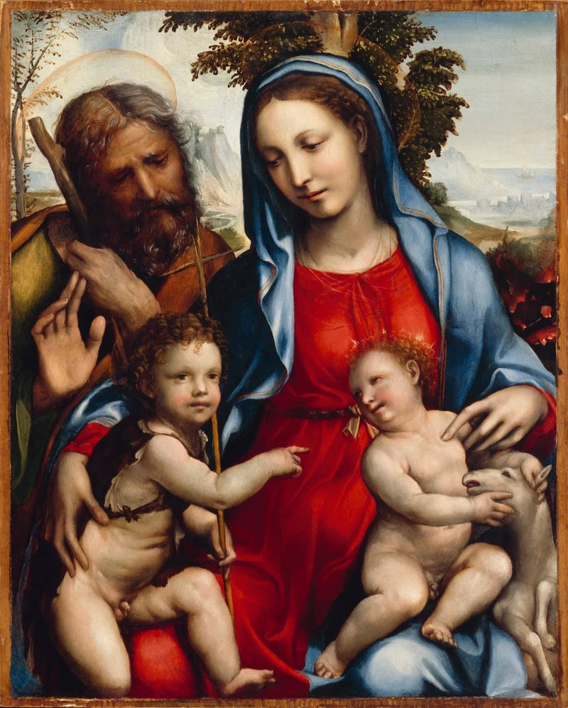 De Heilige Familie en Sint Jan - Il Sodoma (Giovanni Antonio Bazzi)