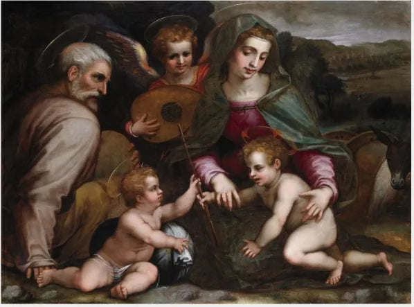 De Heilige Familie - Francesco Salviati