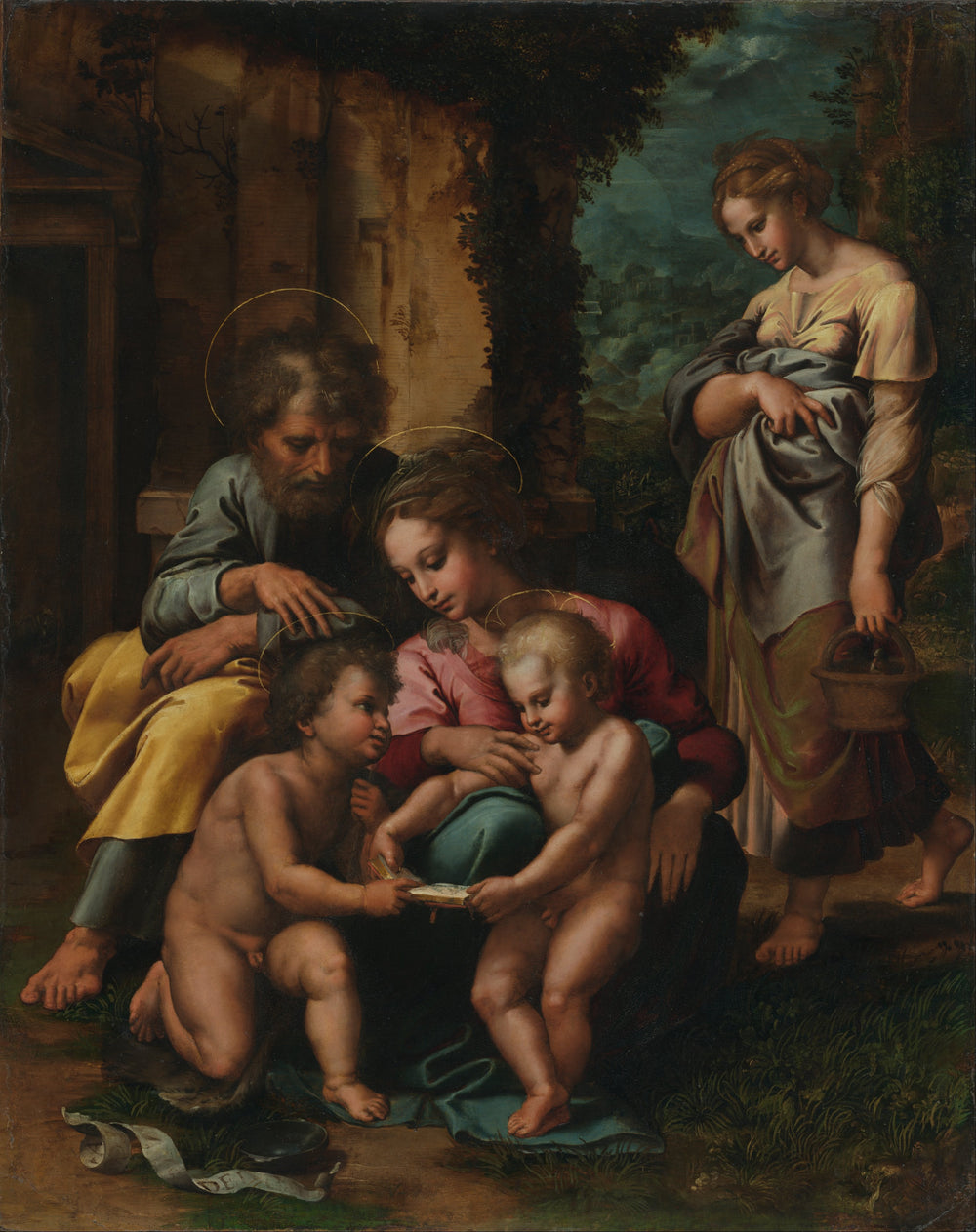 La Sainte Famille - Giulio Romano image 1 reproduction réalisée par Alpha Reproduction