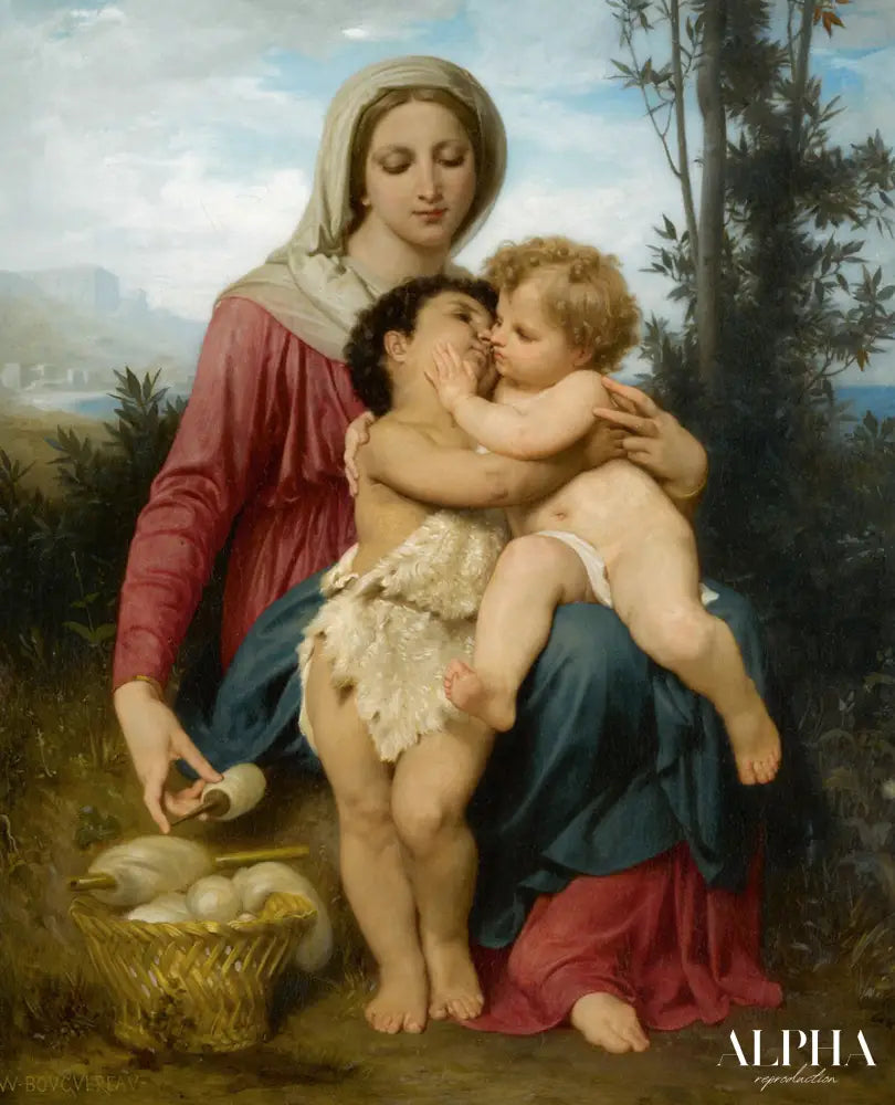 La Sainte Famille - William Bouguereau Reproductions de tableaux à la peinture à l’huile