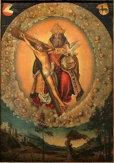 De Heilige Drie-eenheid - Lucas Cranach de Oudere