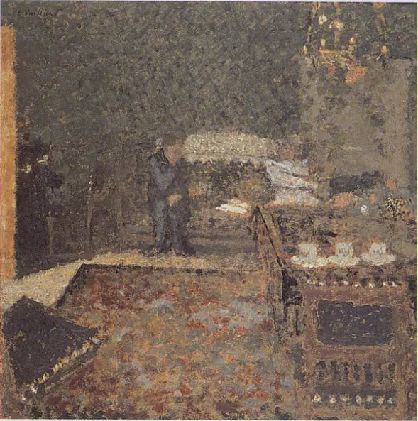 De eetkamer van Félix Vallotton in La Naz - Édouard Vuillard