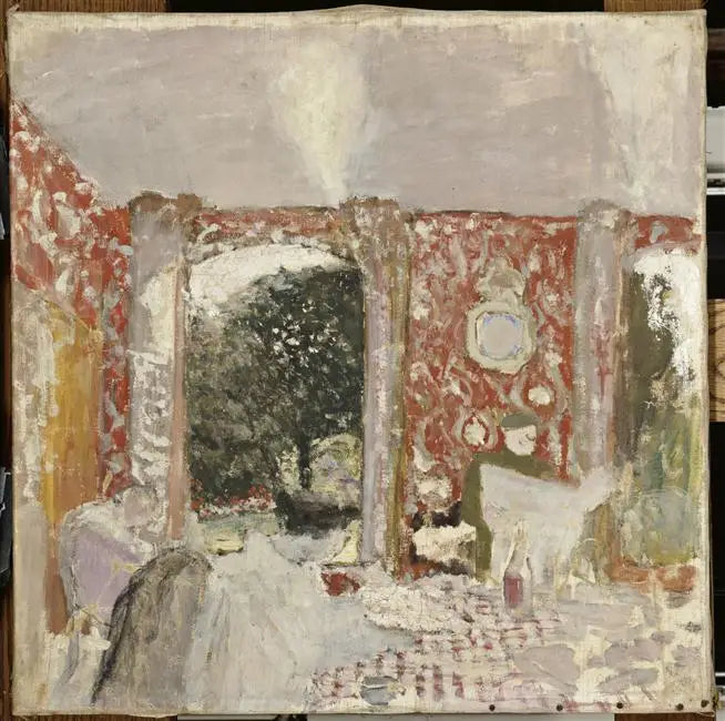 De rode eetkamer - Édouard Vuillard