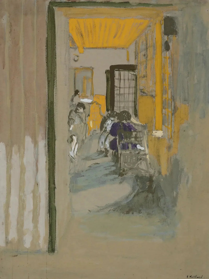 De studeerkamer in de Pavillons - Édouard Vuillard