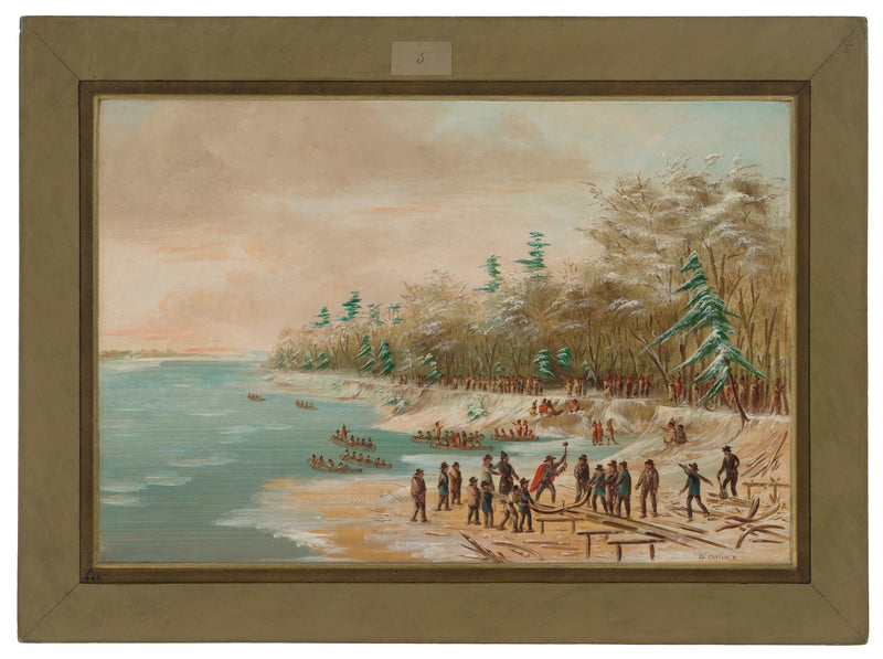 De Salle duwde de eerste vergrendeling in voor de Griffioen. 26 januari 1679 - George Catlin

Source:
La Salle enfonça le premier verrou pour le Griffon. 26 janvier 1679 - George Catlin
