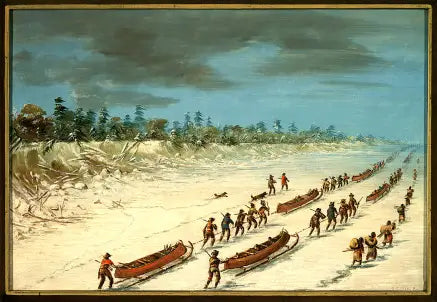 De zaal die het Lake Michigan over de ijs doorkruist. 8 december 1681 - George Catlin

Source:
La Salle traversant le lac Michigan sur la glace. 8 décembre 1681 - George Catlin