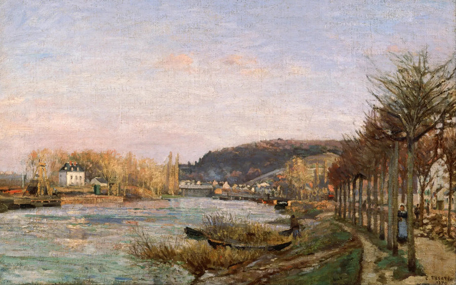 De Seine bij Bougival - Camille Pissarro