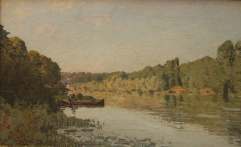 De Seine bij Bougival, herfsteffect - Alfred Sisley