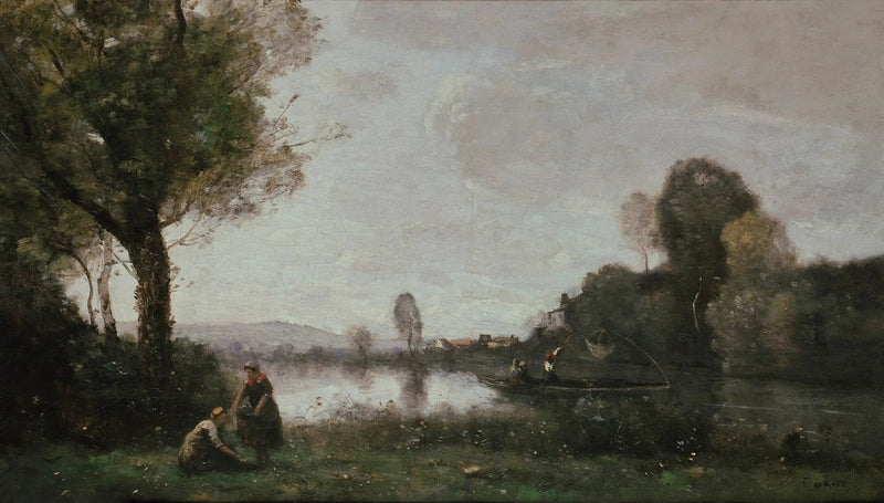 De Seine bij Chatou - Jean-Baptiste Camille Corot