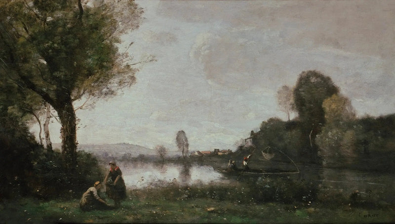 De Seine bij Chatou - Jean-Baptiste Camille Corot