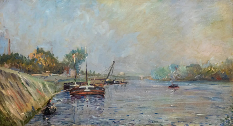 De Seine bij Courbevoie - Paul Signac