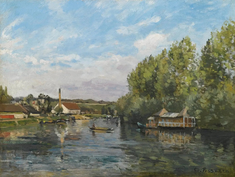 De Seine bij Port-Marly - Camille Pissarro