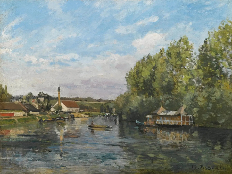 De Seine bij Port-Marly - Camille Pissarro