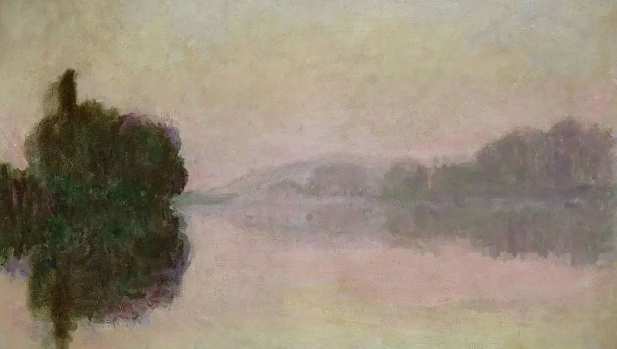 De Seine bij Port-Villez, avondlicht - Claude Monet