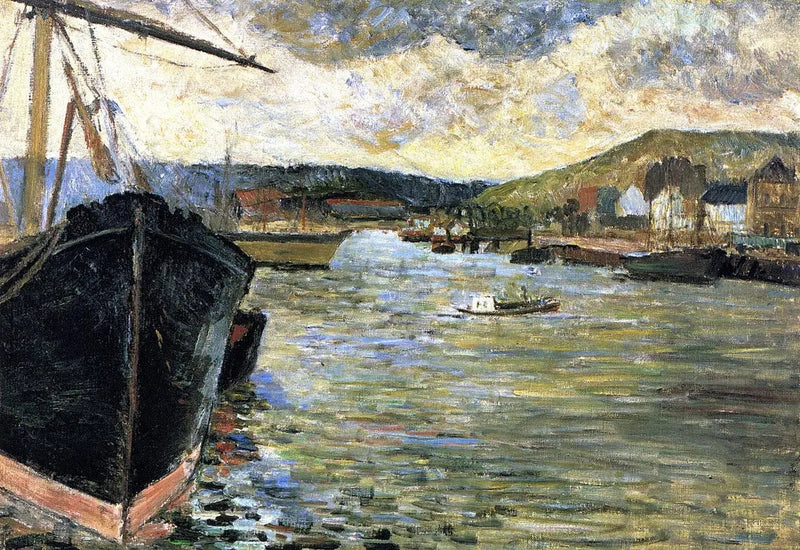De Seine in Rouen, of De Haven van Rouen - Paul Gauguin