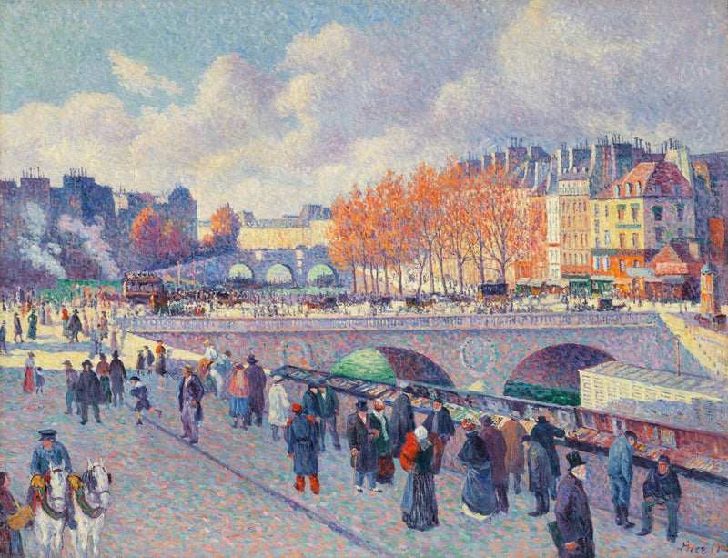 De Seine bij de Pont Saint-Michel - Maximilien Luce