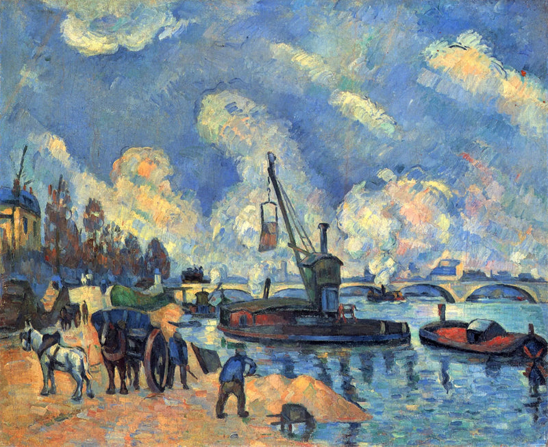 De Seine bij de kade van Austerlitz - Paul Cézanne