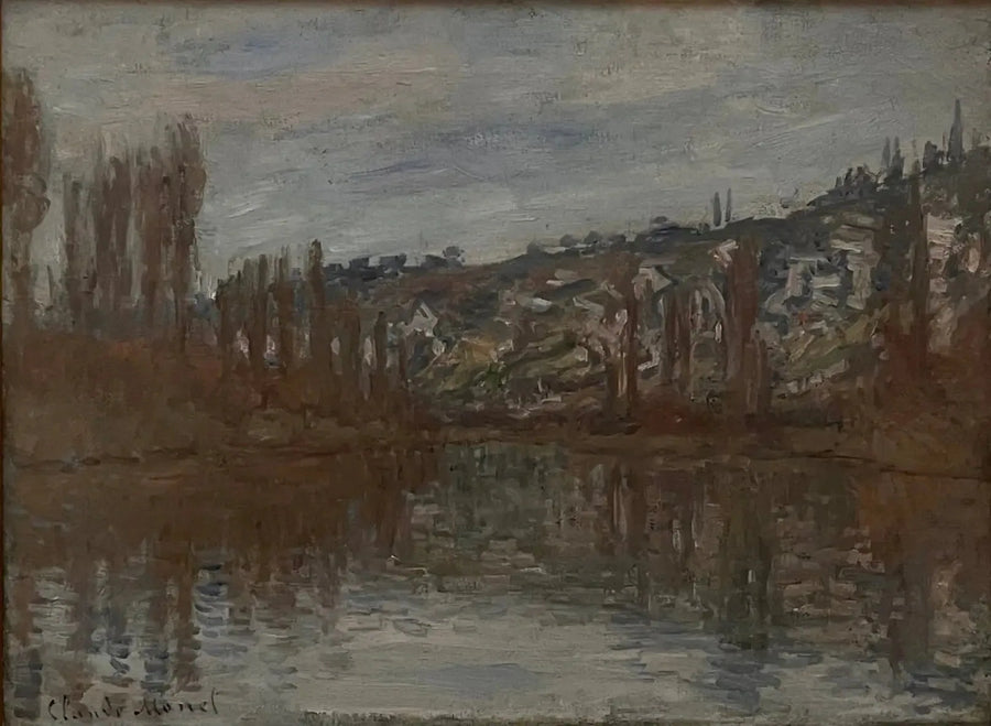 De Seine stroomafwaarts van Vétheuil - Claude Monet