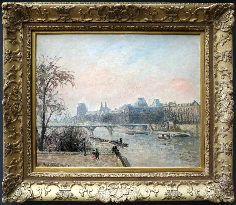 De Seine en het Louvre - Camille Pissarro
